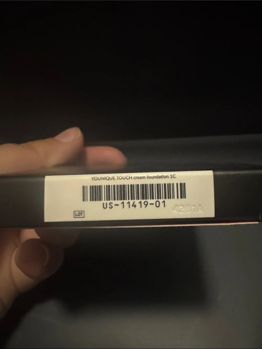 Younique NIB Mineral Touch Cream Foundation  - 1C Size 0.35oz/10g